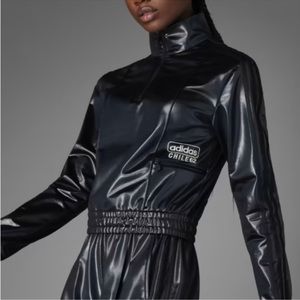 Adidas Size Small Black CHILE 62 Half
Zip Long Sleeve Top